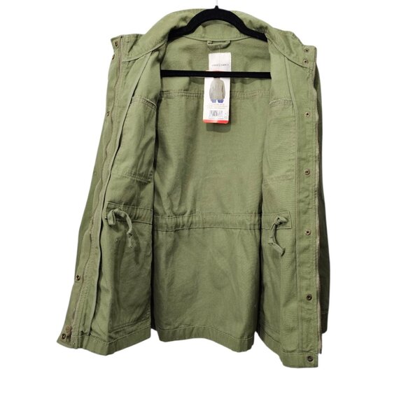 Vintage America Cotton Canvas Anorak Utility Jacket Olive Green New Size M - Picture 9 of 15